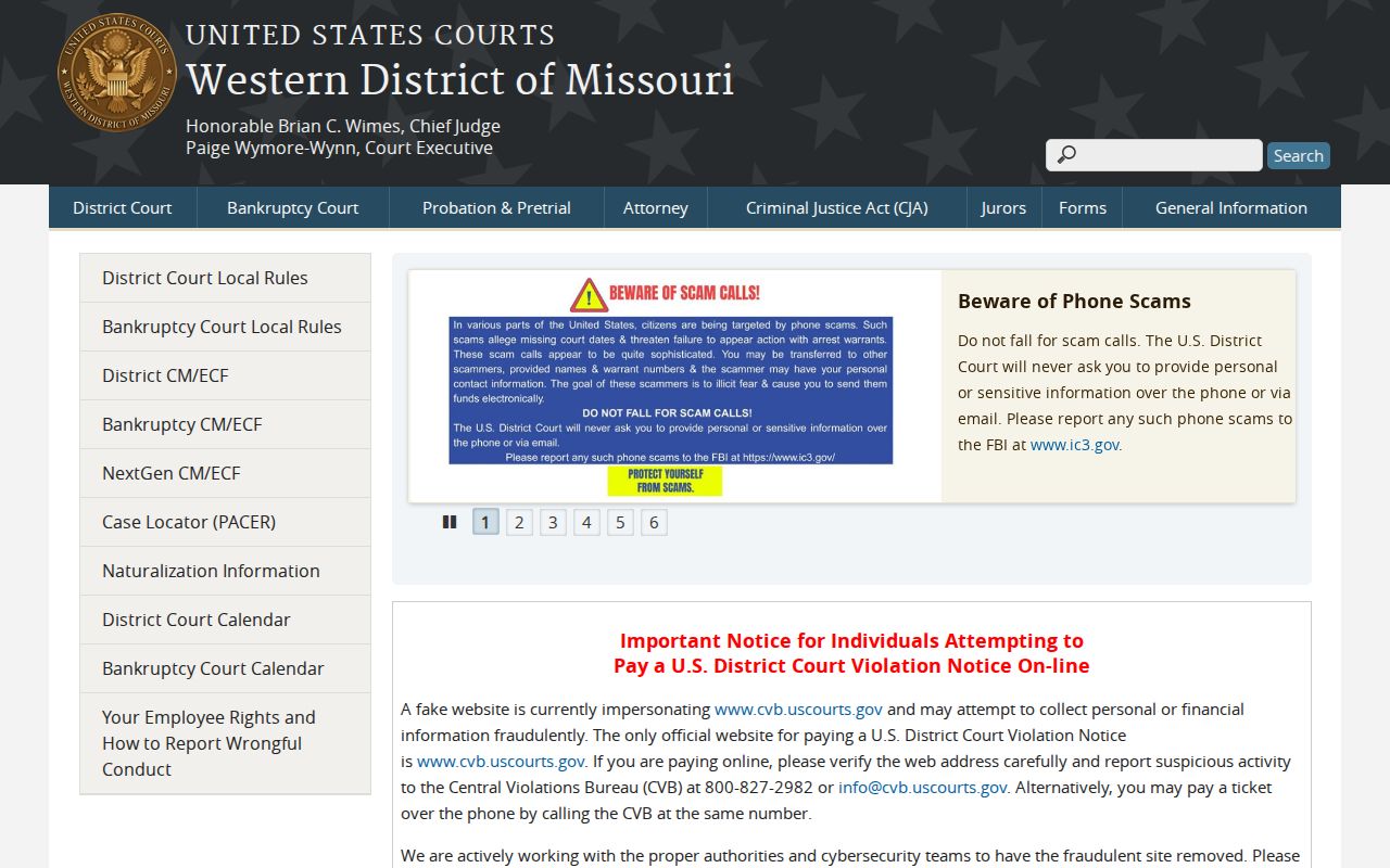 DeKalb County case search distinction for Western District of Missouri